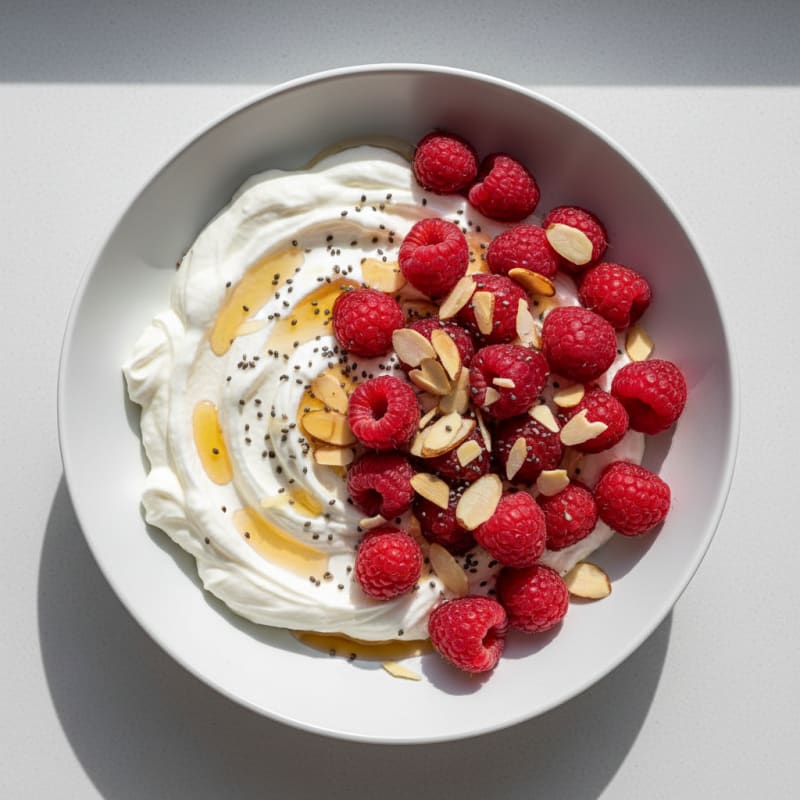 Silky Greek Yogurt Protein Mousse with Fresh Berries