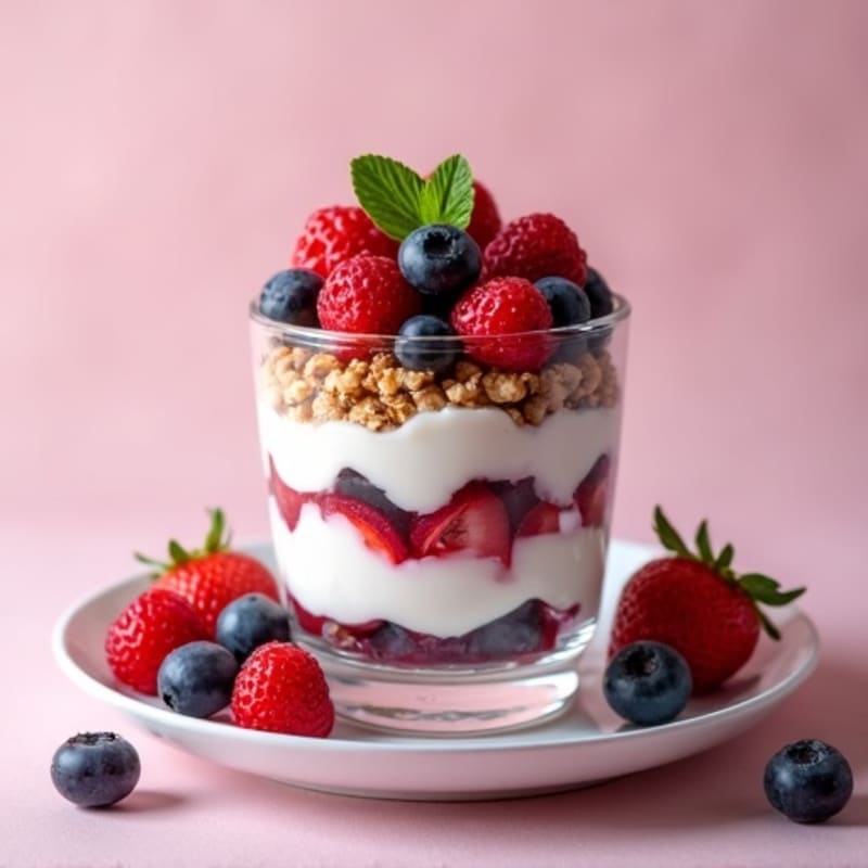 High-Protein Berry Yogurt Parfait