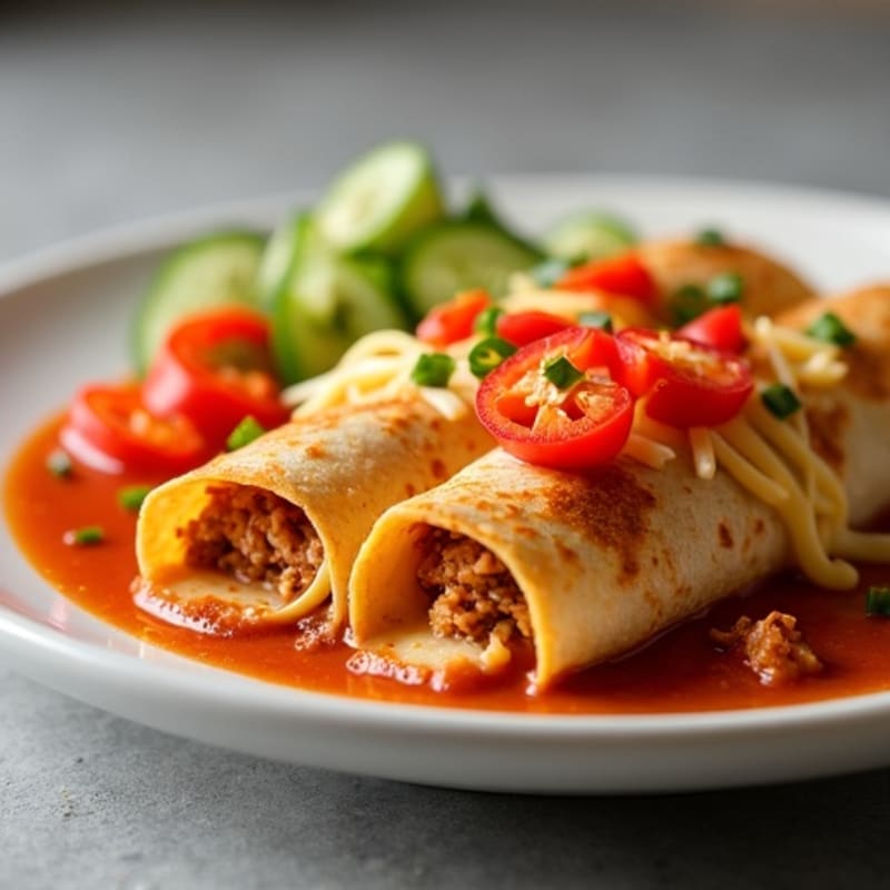 Baked Spicy Chicken Enchiladas