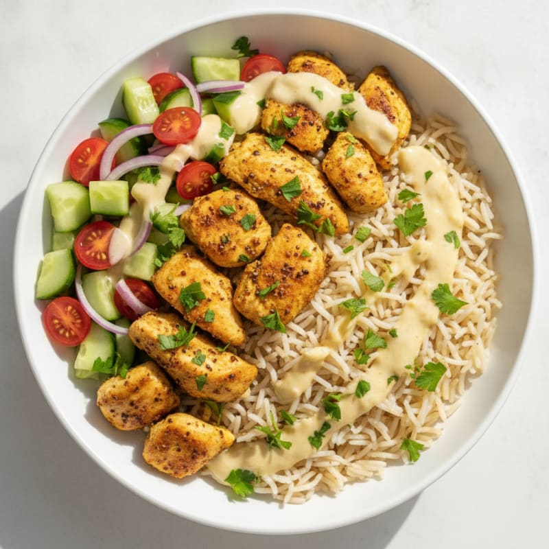 Chicken Shawarma Rice Bowl