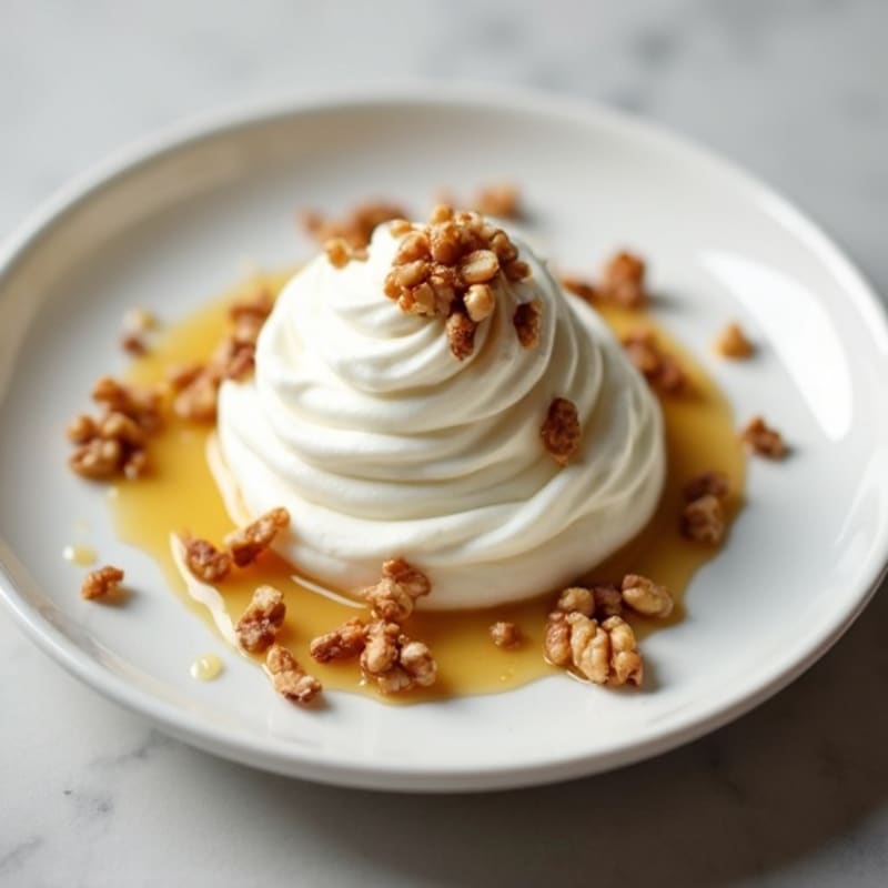 Creamy Vanilla Protein Yogurt with Chopped Walnuts