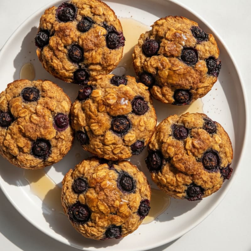 Baked Berry Oatmeal Cups