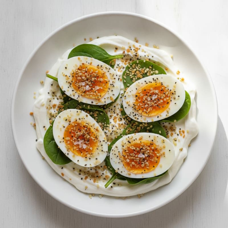 Onion-Free Everything Bagel Boiled Eggs
