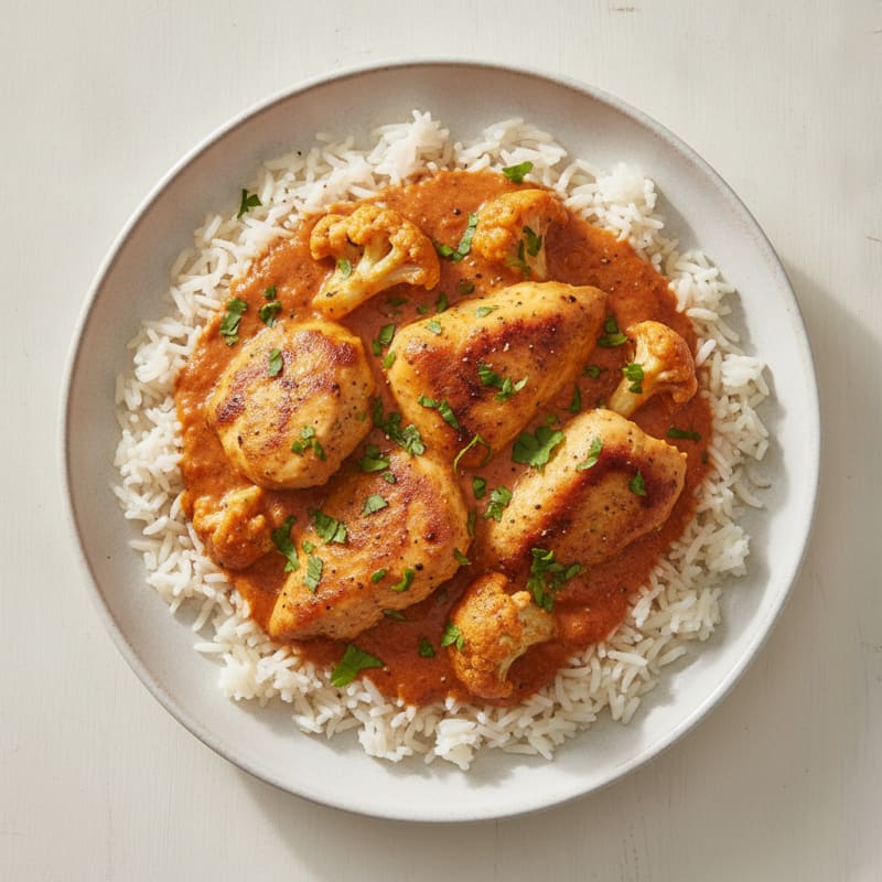 Spiced Butter Chicken with Basmati Rice