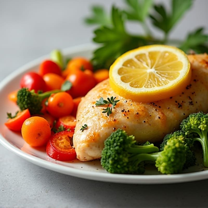 Sheet Pan Lemon Garlic Chicken and Roasted Vegetables