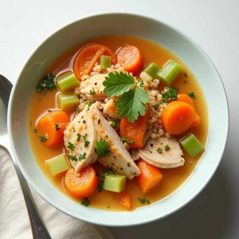 Lemon Herb Chicken and Vegetable Soup