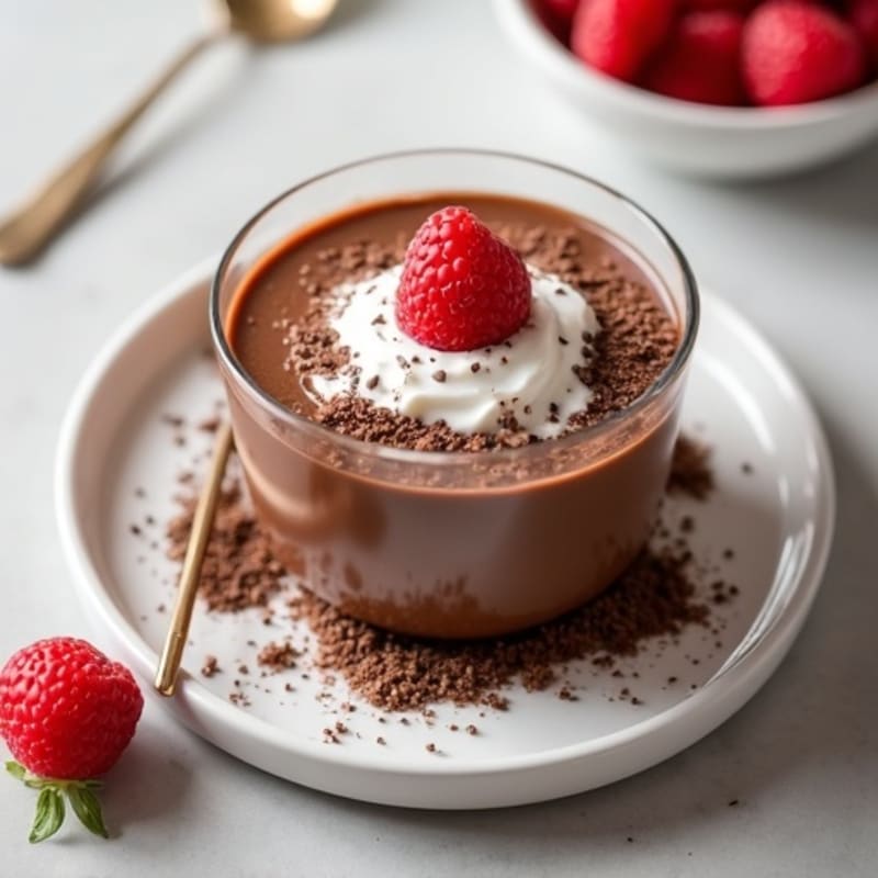 Silky Chocolate Protein Pudding with Greek Yogurt
