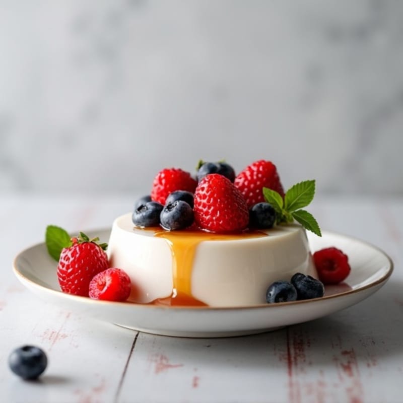 Silky Greek Yogurt Protein Pudding with Berries