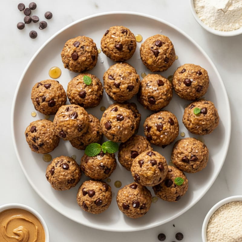 No-Bake Chocolate Chip Protein Bites