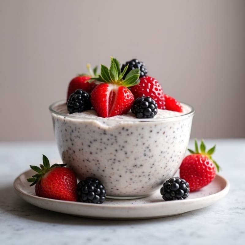 Creamy Chia Pudding with Fresh Berries