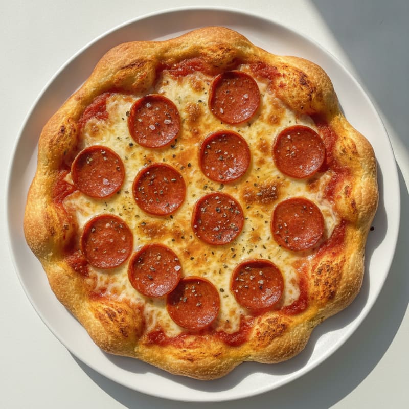 Pepperoni Pizza with Protein Crust