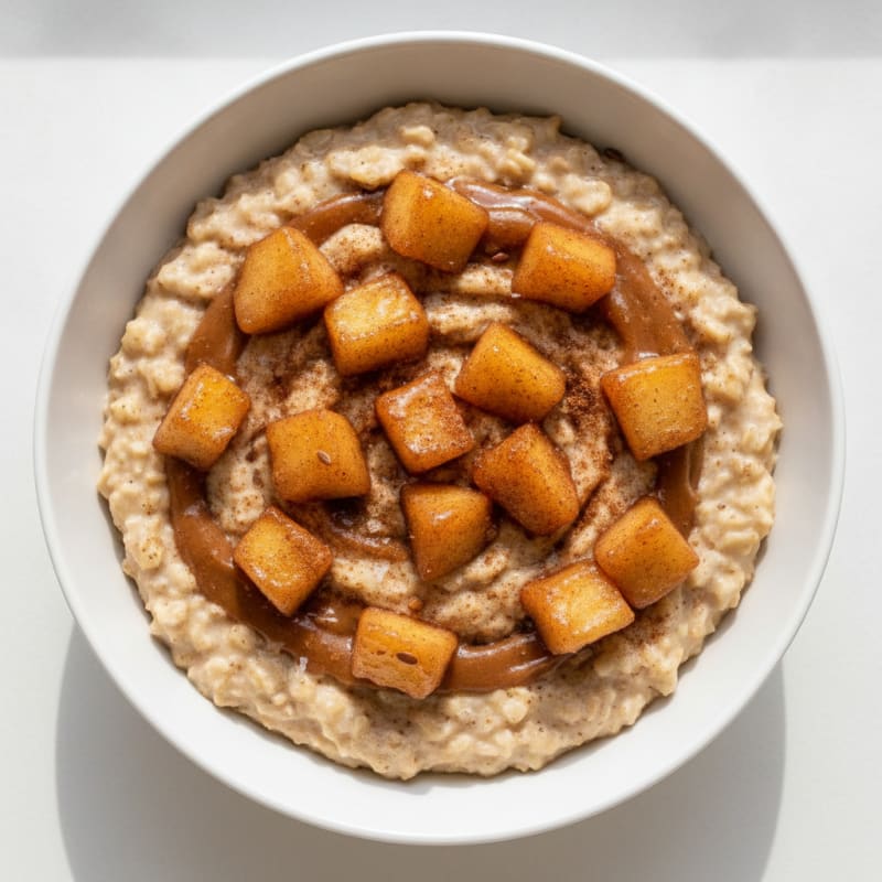 Apple Cinnamon Swirl Oatmeal Bowl