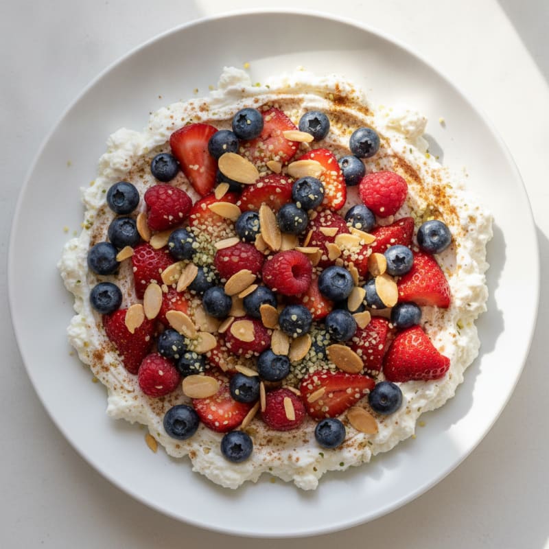 High-Protein Mixed Berry Fruit Salad