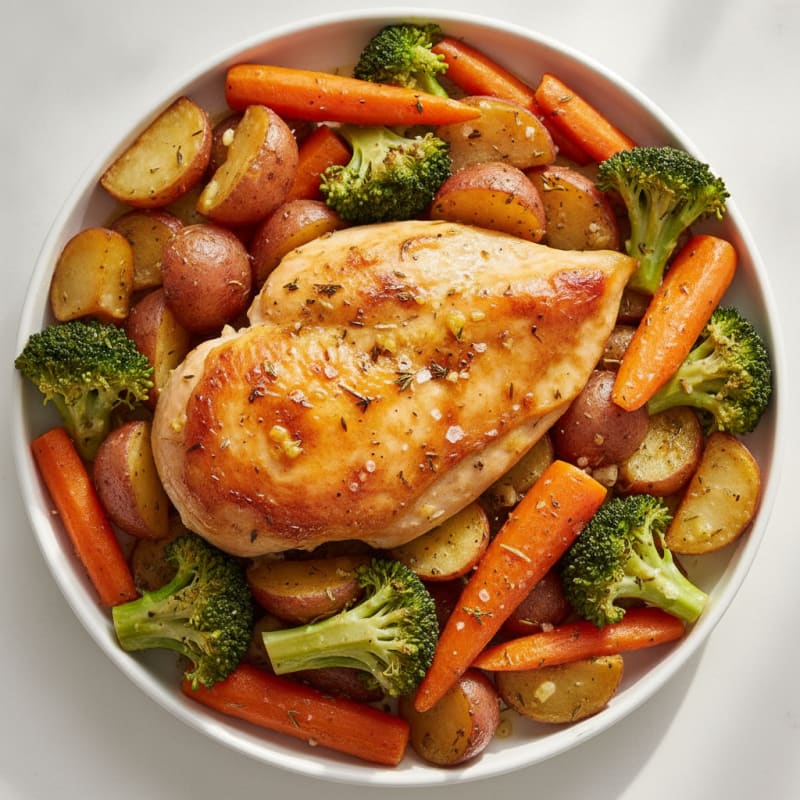 Lemon Herb Roasted Chicken and Vegetables