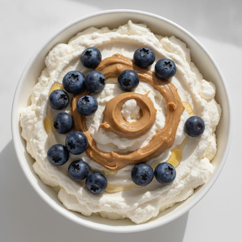 Silky Greek Yogurt Protein Mousse with Berries