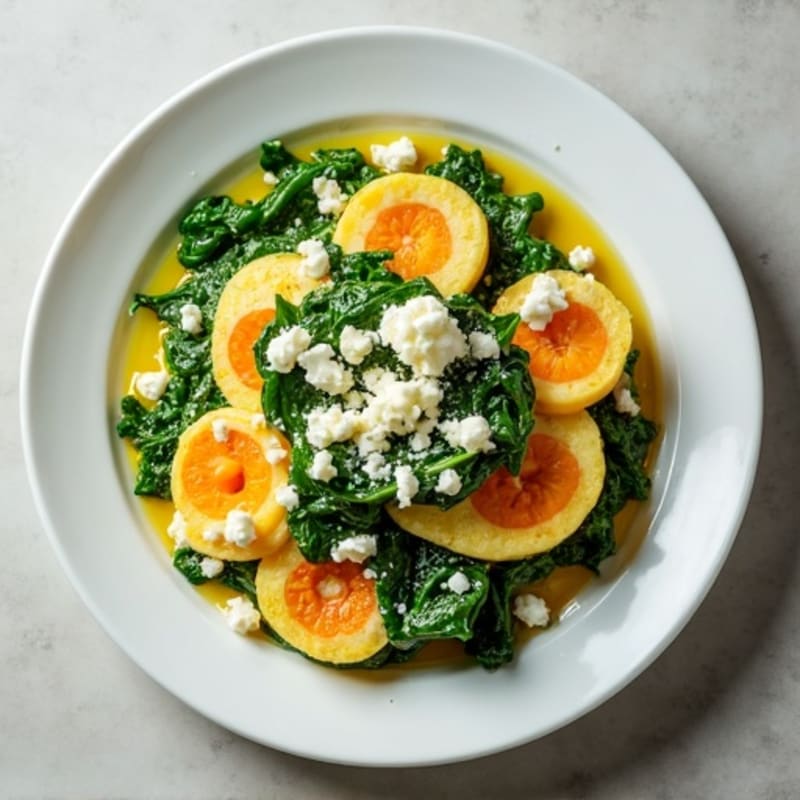 Protein-Packed Spinach and Feta Egg White Scramble