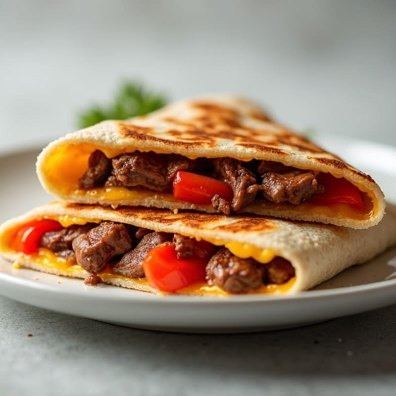 Grilled Steak and Bell Pepper Quesadillas