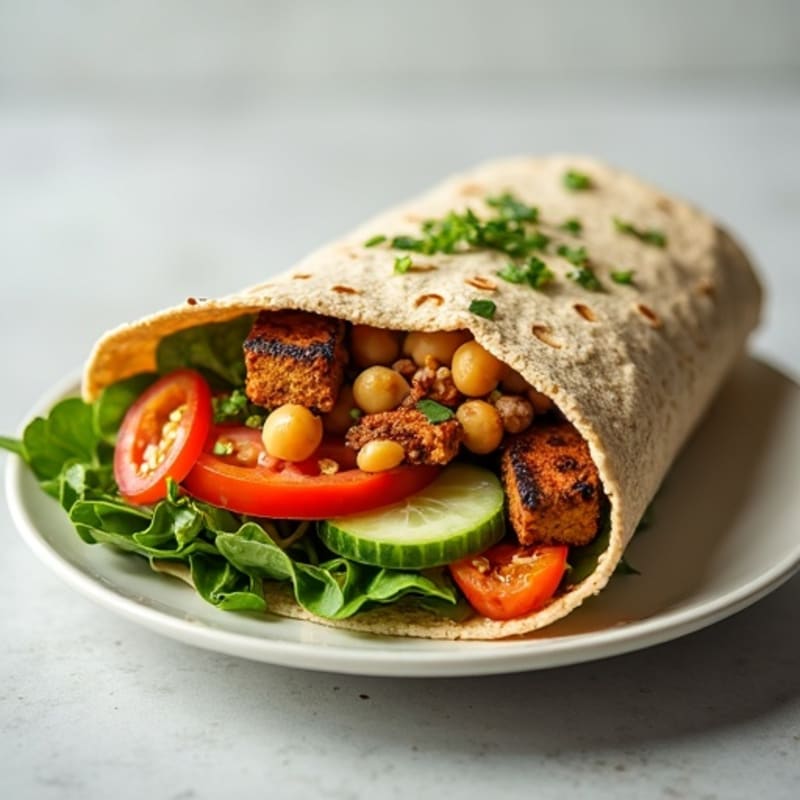 Fresh Veggie Hummus Wrap