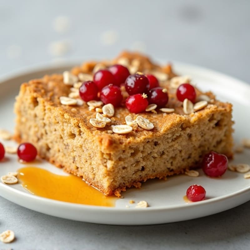 Soft Baked Vanilla Bean Protein Oat Cake