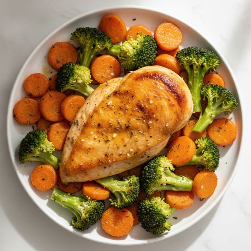 Herb-Roasted Chicken with Roasted Vegetables