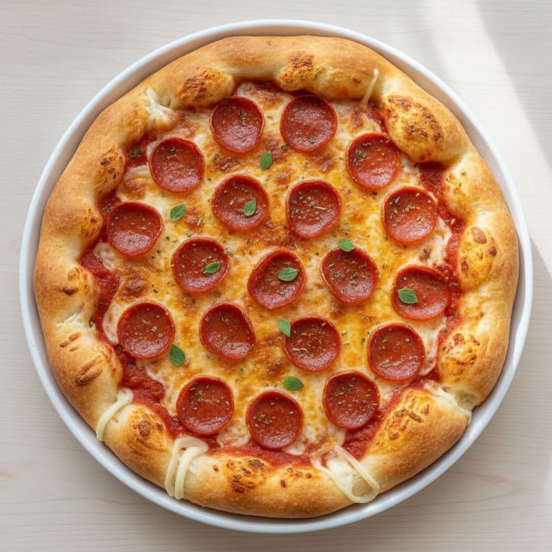 Stuffed Crust Pepperoni Pizza