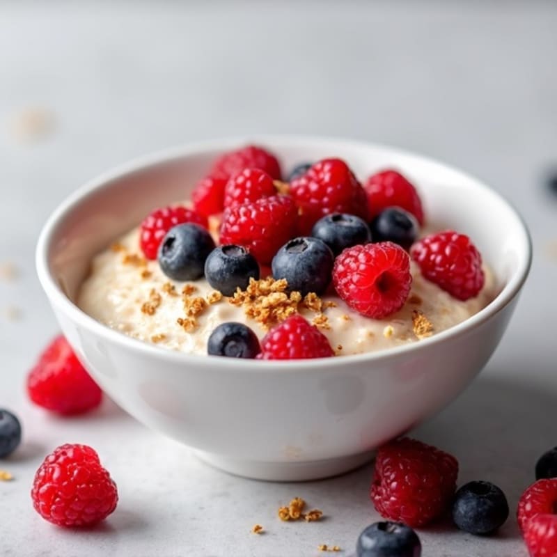 Creamy Berry Vanilla Overnight Oats