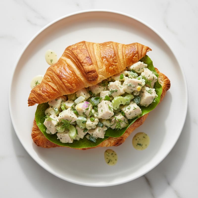 Creamy Herb Chicken Salad Croissant