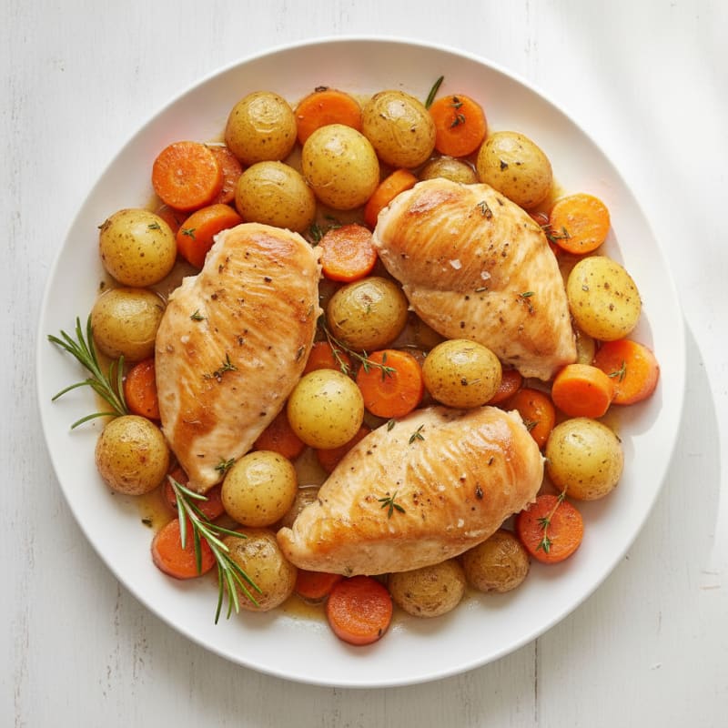 Slow Cooker Herb Chicken and Vegetables