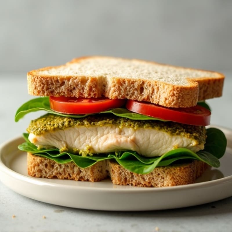 Fresh Chicken Pesto Sandwich