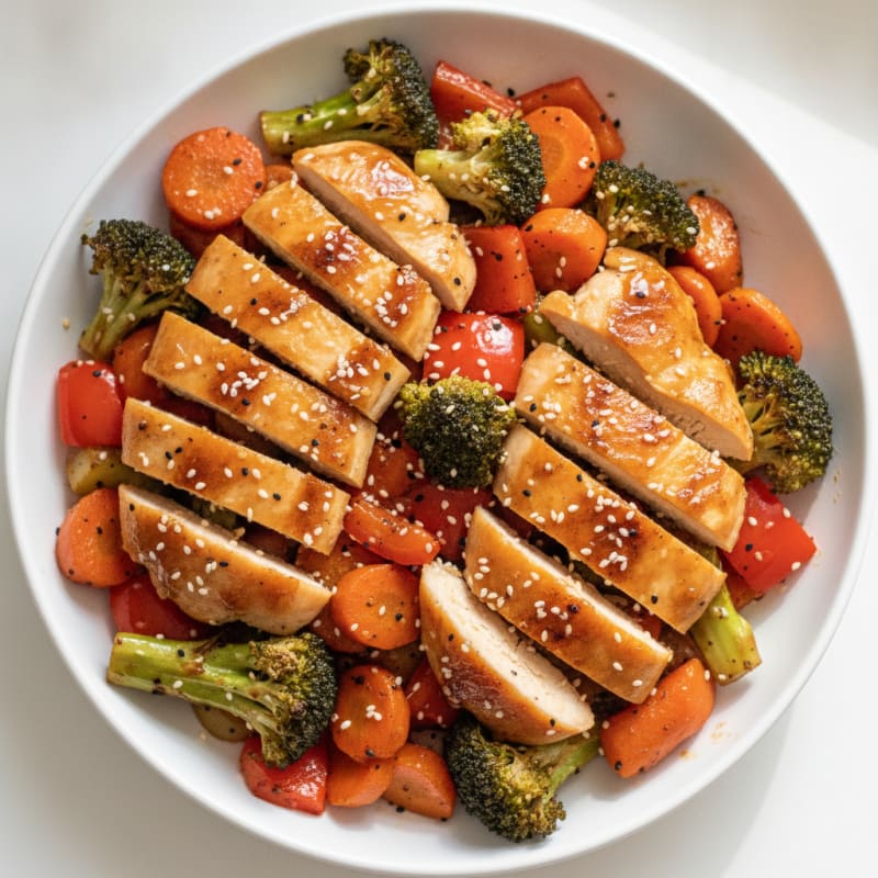 Teriyaki Chicken with Roasted Vegetables