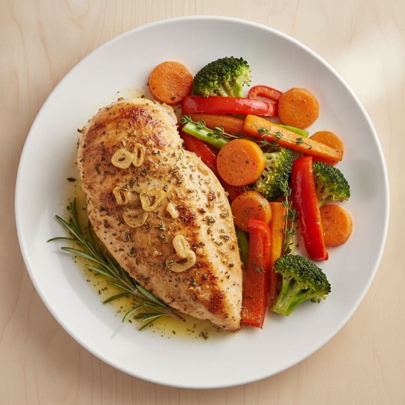 Garlic Herb Roasted Chicken with Vegetables