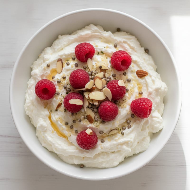Creamy Greek Yogurt Protein Mousse with Berries