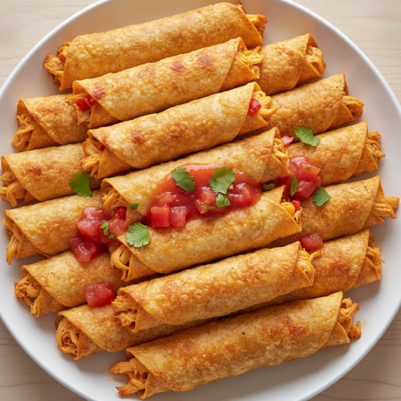 Baked Cheese Tortilla Roll-Ups