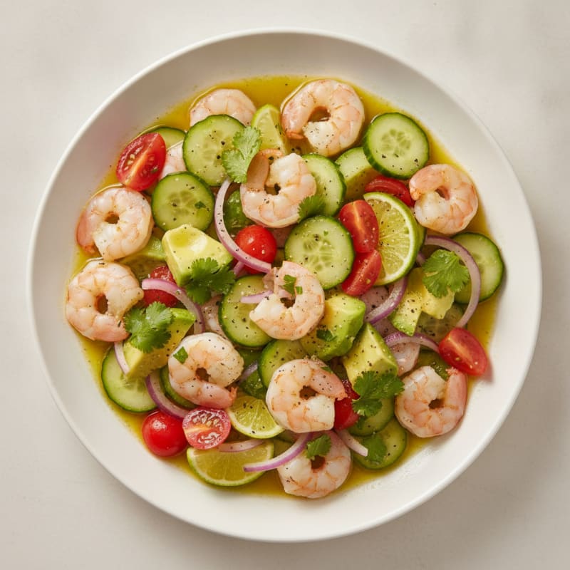 Zesty Shrimp Avocado Ceviche