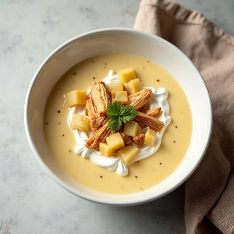Healthy Creamy Baked Potato Soup