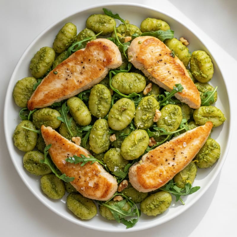 Gnocchi with Arugula Pesto