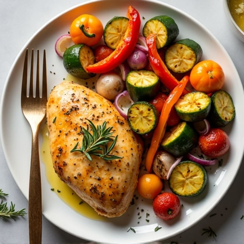 Sheet Pan Lemon Herb Chicken and Roasted Vegetables