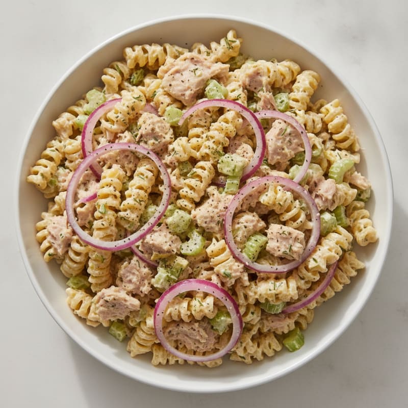 Creamy Tuna Protein Pasta Salad