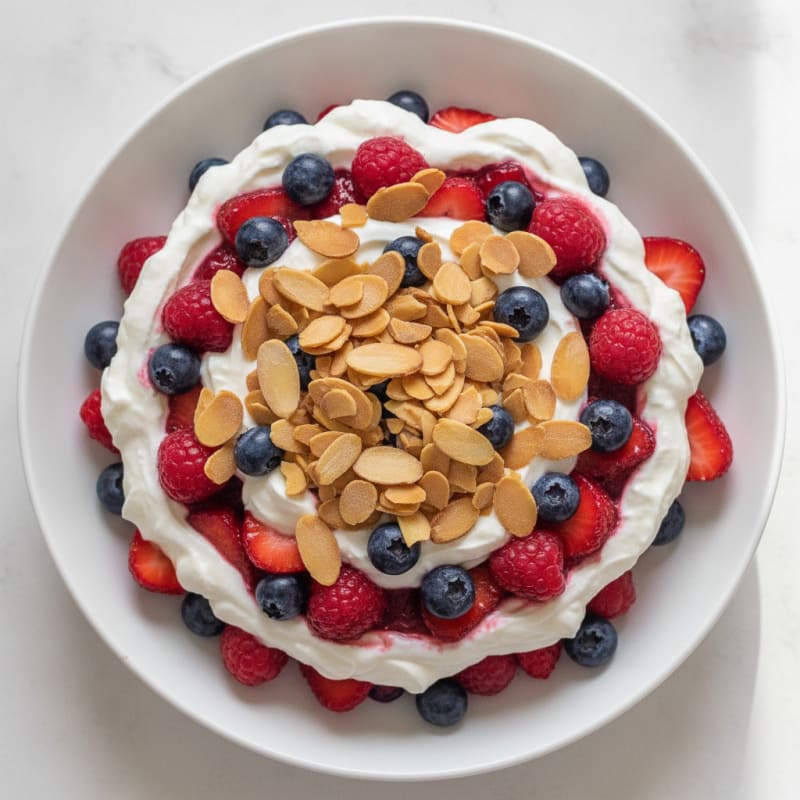 Greek Yogurt Protein Parfait with Mixed Berries