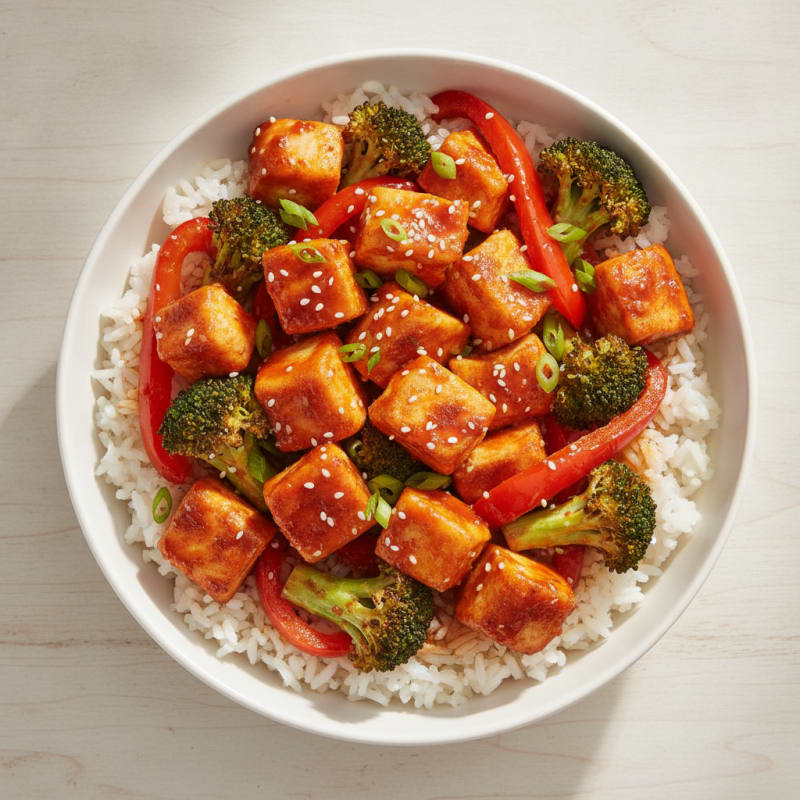 Spicy Chicken and Rice Protein Bowl