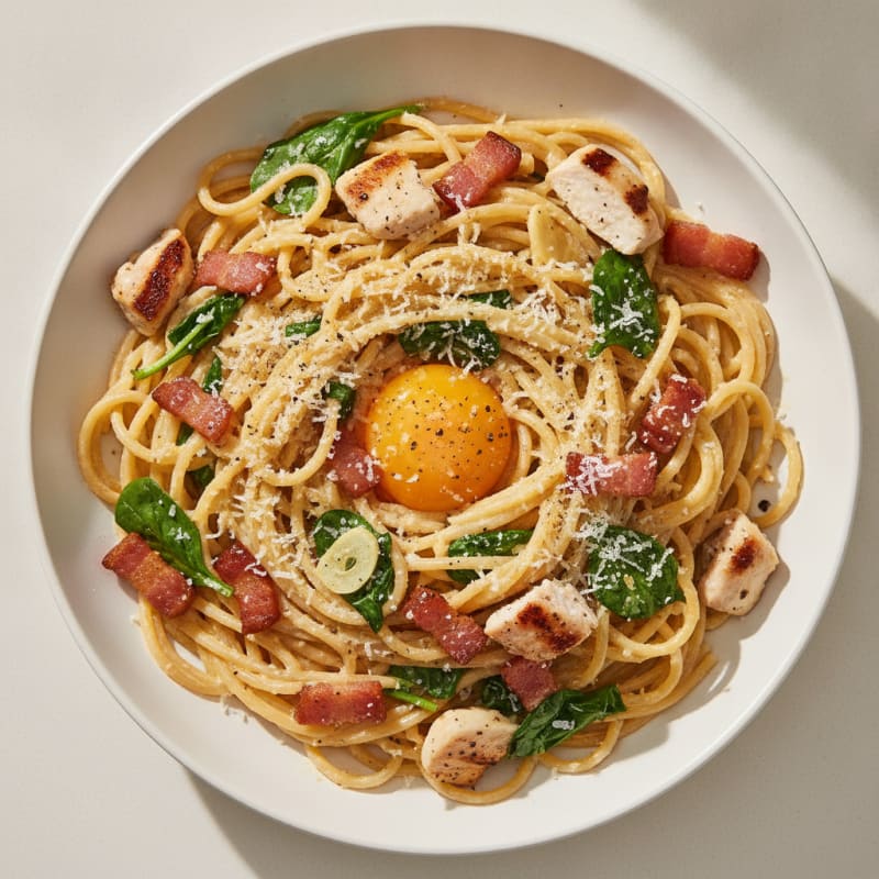 Classic Carbonara with Pancetta and Egg