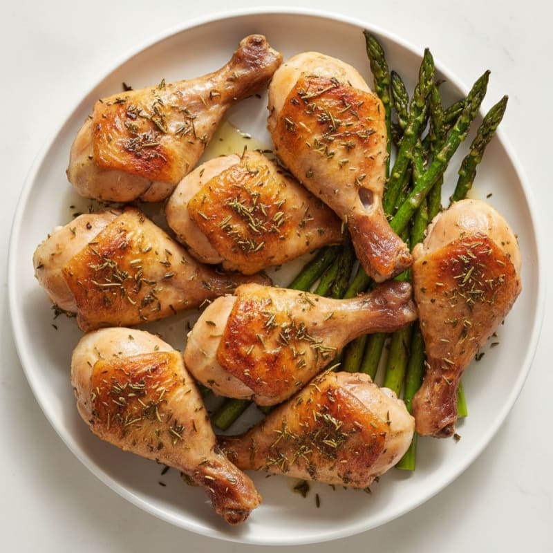 Roasted Chicken Drumsticks with Herbs