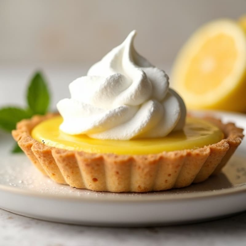 Fresh Lemon Curd Tart with Whipped Meringue
