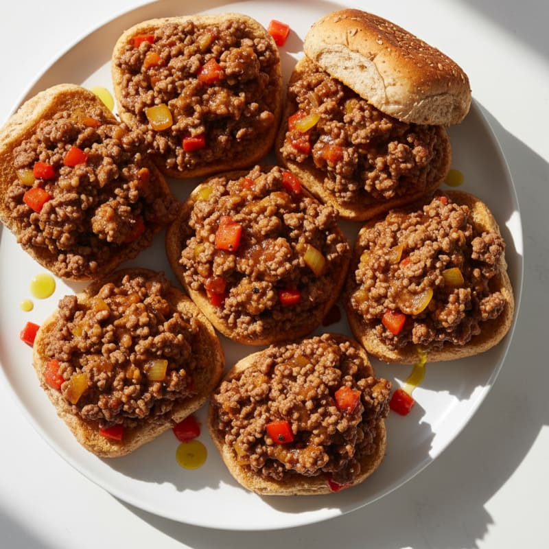 Sweet and Smoky Sloppy Joe Sliders
