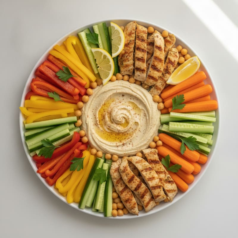 Assorted Crudites with Hummus Dip