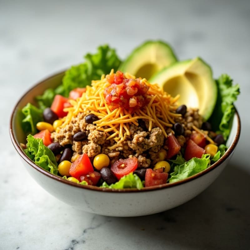 Loaded Lean Ground Turkey Taco Bowl