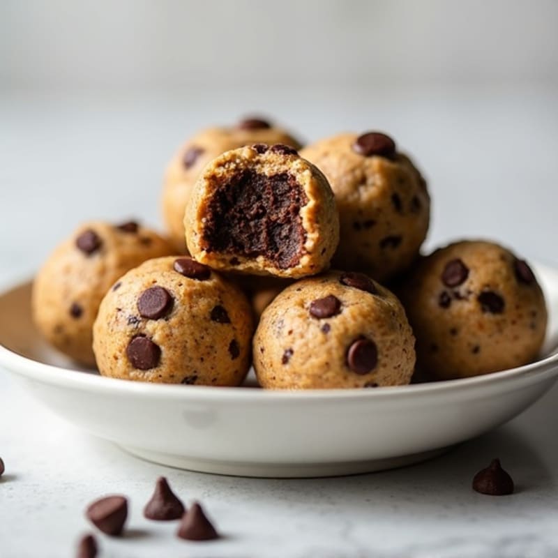 No-Bake Chocolate Chip Protein Cookie Dough Bites