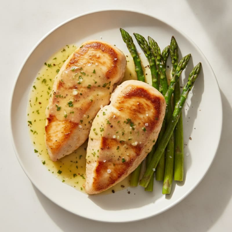 Pan-Seared Chicken with Lemon-Herb Sauce