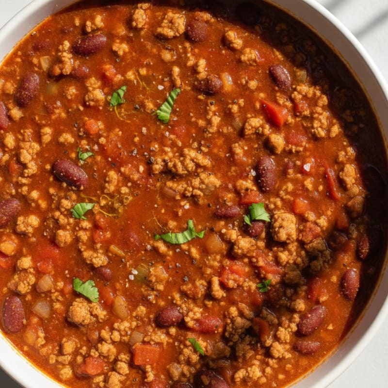 Hearty Turkey and Bean Chili