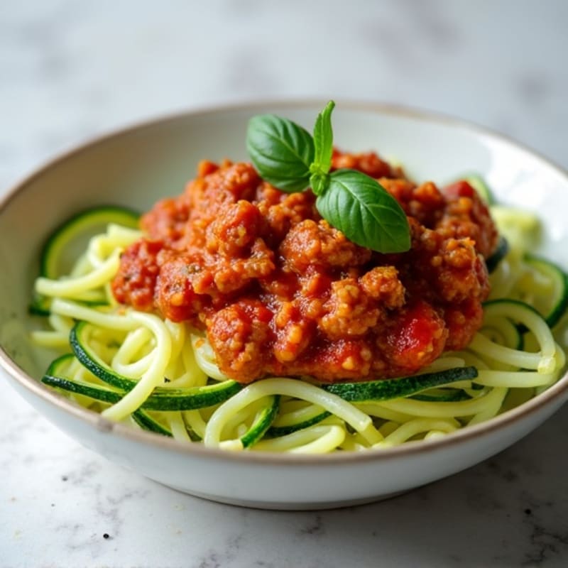 Protein-Packed Turkey Bolognese with Zucchini Noodles